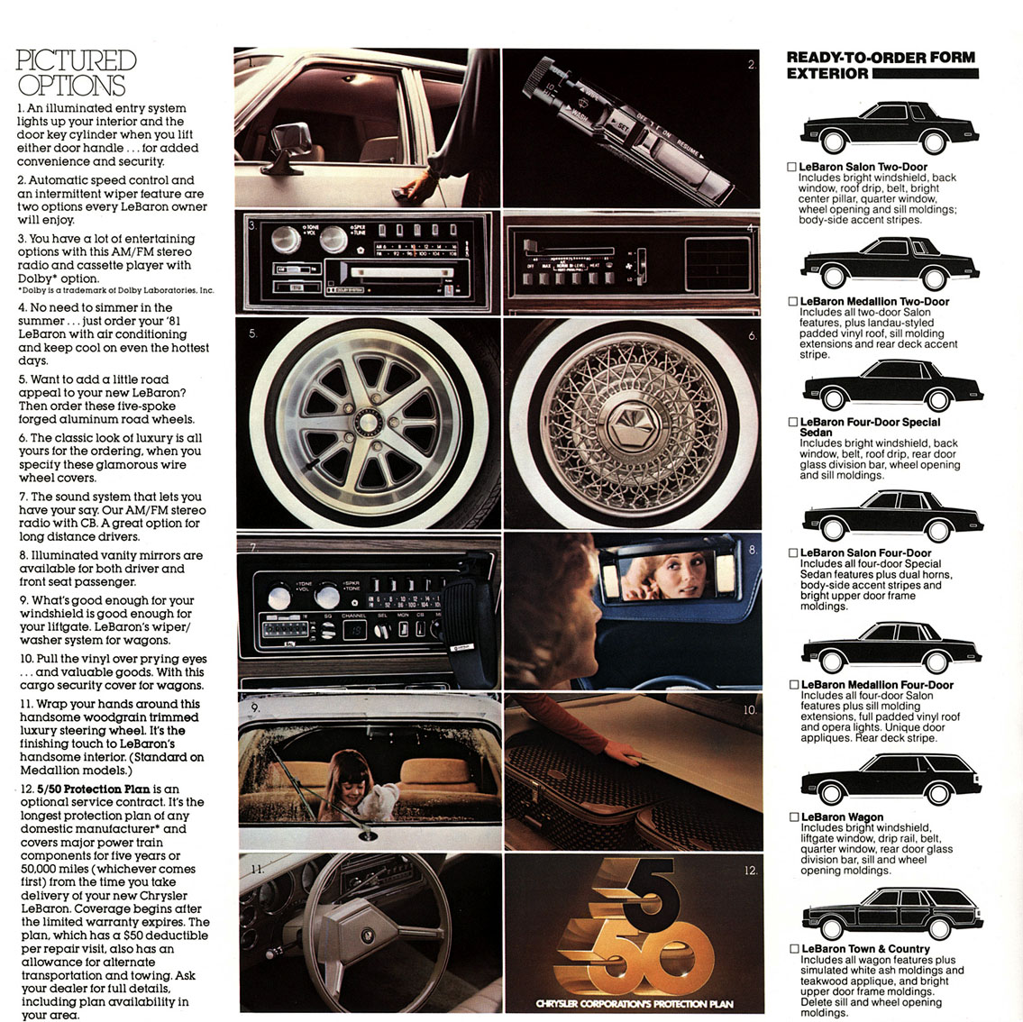 1981 Chrysler LeBaron Brochure Page 11